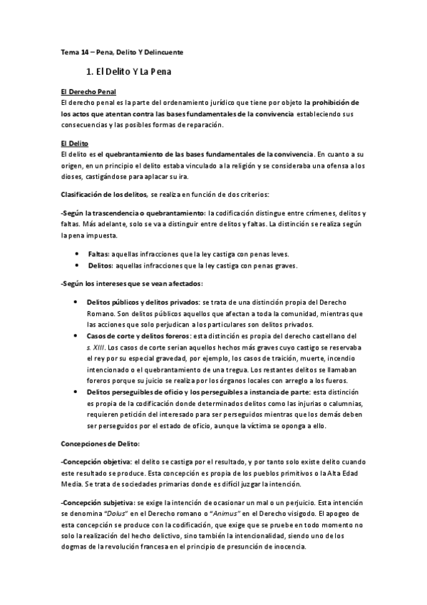 Miniatura del documento Tema 14 - Pena- Delito Y Delincuente.pdf