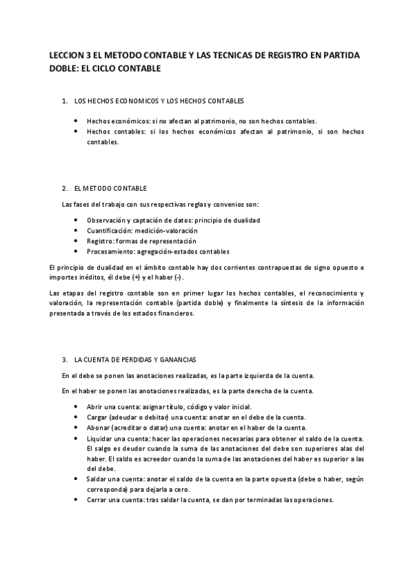 Miniatura del documento LECCION 3 EL METODO CONTABLE Y LAS TECNICAS DE REGISTRO EN PARTIDA DOBLE.pdf