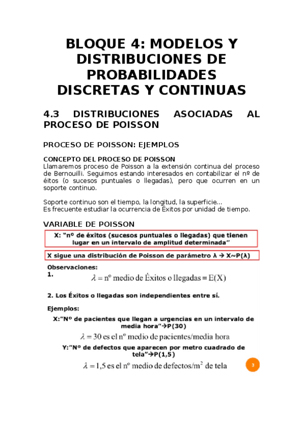 Miniatura del documento BLOQUE 4 - 4.3 Distribuciones Asociadas al Proceso de Poisson.docx