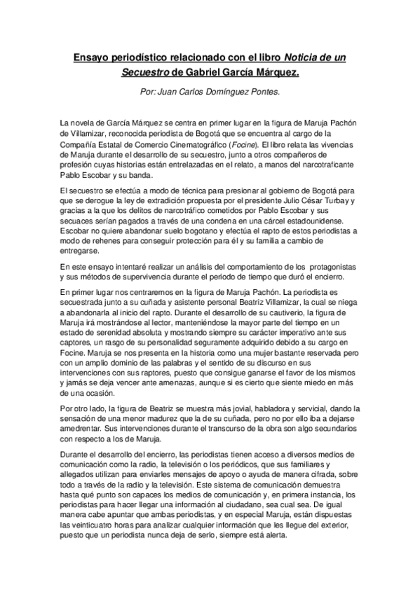 Miniatura del documento Práctica Ensayo 'Noticia de un Secuestro'_JuanCarlos.docx