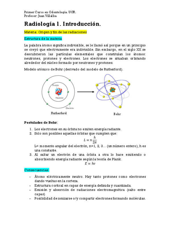 Miniatura del documento Radiología 1. Radiaciones y Materia..pdf