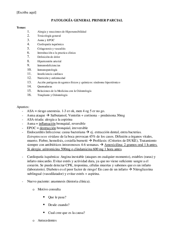 Miniatura del documento PATOLOGIA Primer Parcial .doc