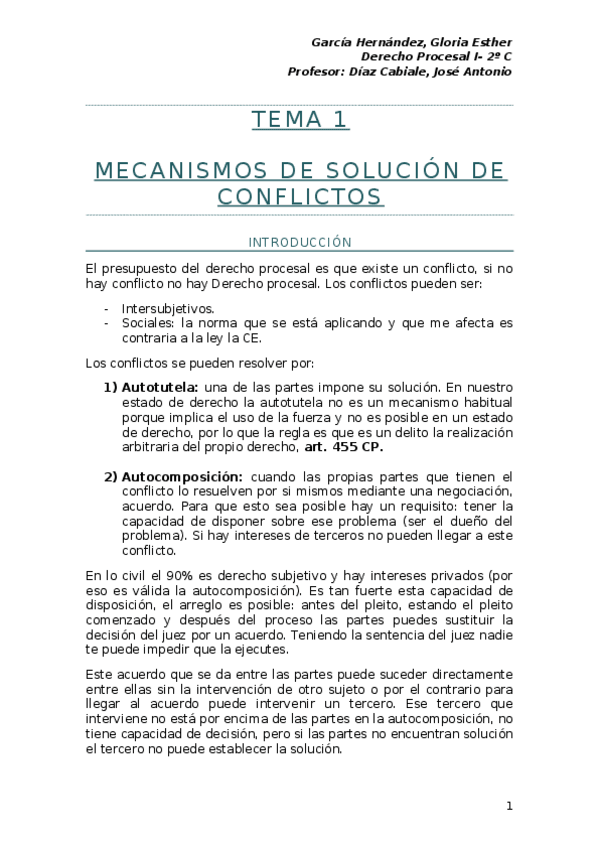 Miniatura del documento Tema 1- mecanismos de solución de conflictos.docx