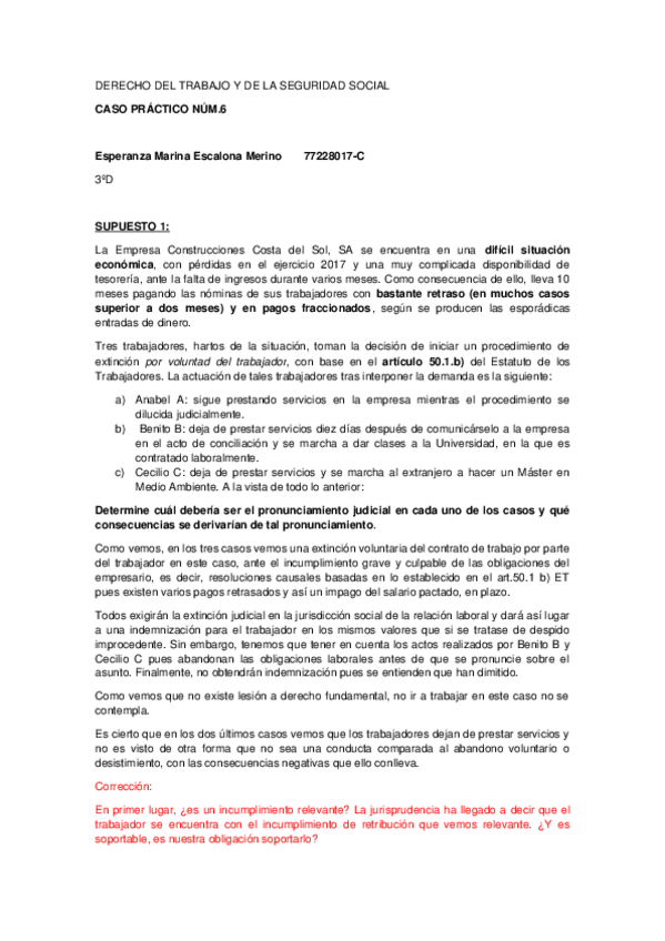 Miniatura del documento CASO PRÁCTICO 6 DERECHO DEL TRABAJO.docx