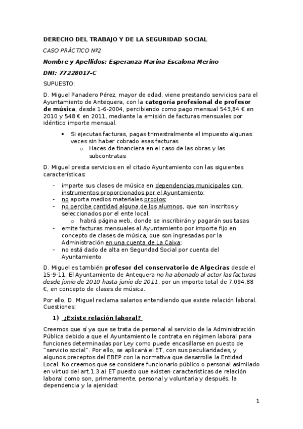 Miniatura del documento CASO PRÁCTICO 2 DERECHO DEL TRABAJO.docx