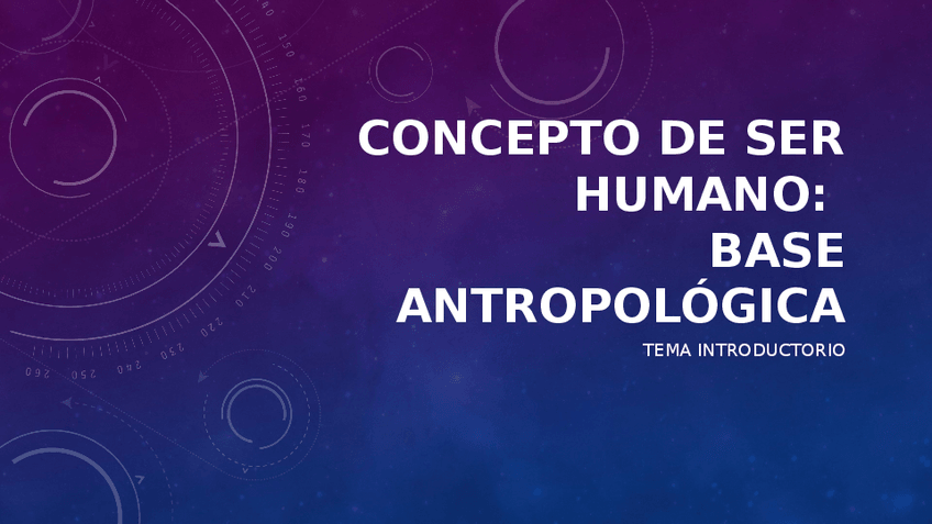 Miniatura del documento Tema 1 Concepto de ser humano0.pptx