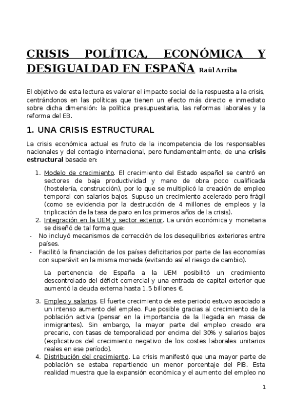 Miniatura del documento TEMA 1. CRISIS POLÍTICA- ECONÓMICA Y DESIGUALDAD EN ESPAÑA.docx