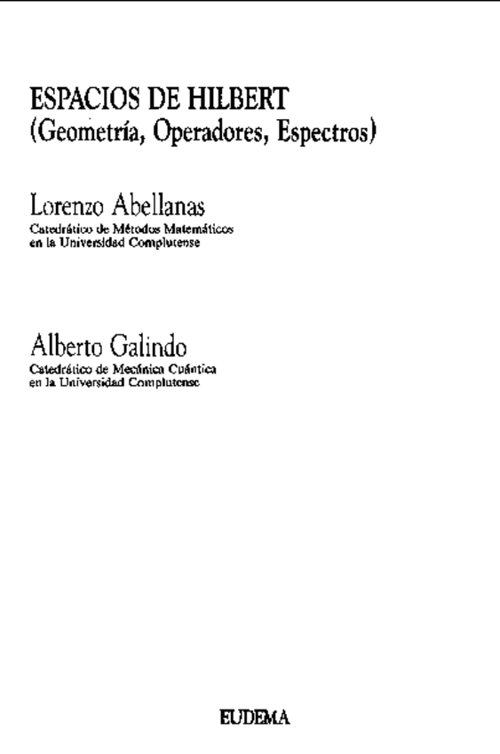 Miniatura del documento L. Abellanas y A. Galindo- Espacios de Hilbert.pdf