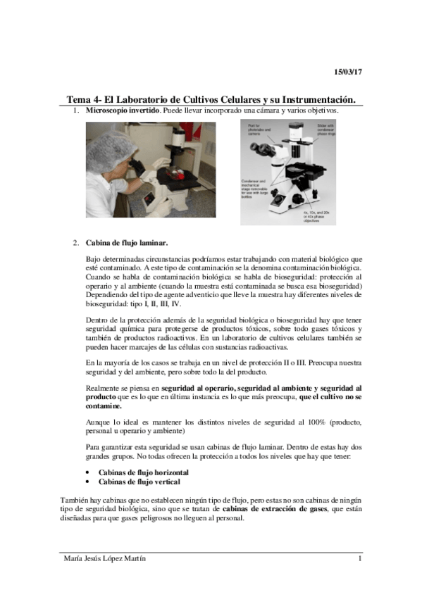 Miniatura del documento Tema 4 completo- Laboratorio cultivos celulares- instrumentación.pdf