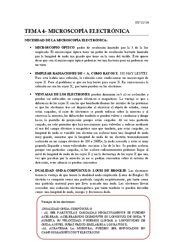 Miniatura del documento TEMA 4 Microscopía electrónica (ME) COMPLETO.pdf