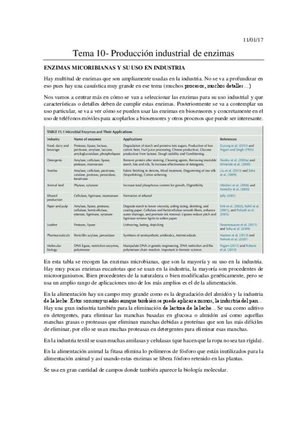 Miniatura del documento Tema 10- producción industrial de enzimas.pdf