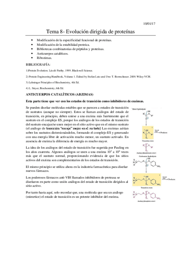 Miniatura del documento Tema 8- Evolución dirigida de proteínas.pdf
