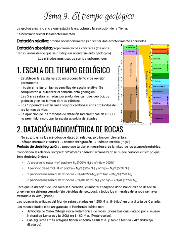Miniatura del documento Tema 9. El tiempo geológico.pdf