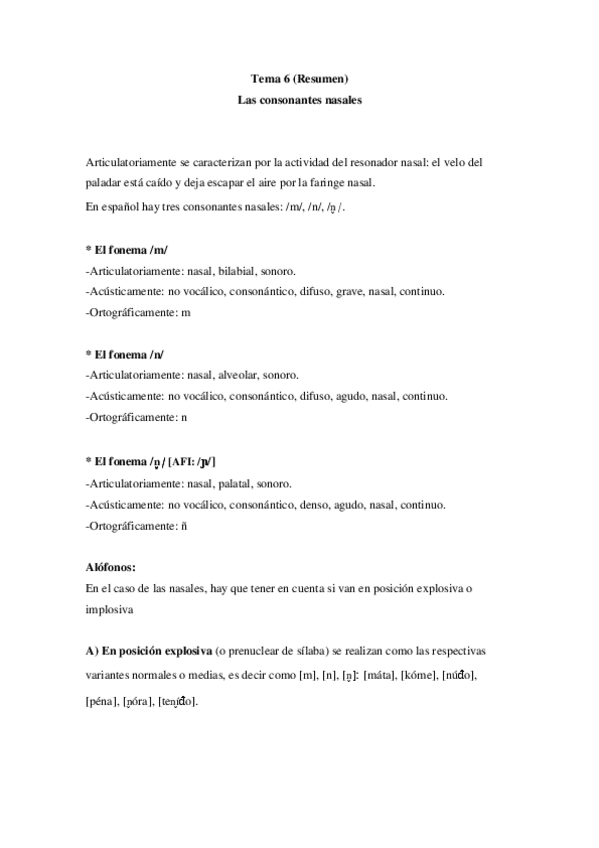 Miniatura del documento Tema 6. Resumen. Consonantes nasales.pdf