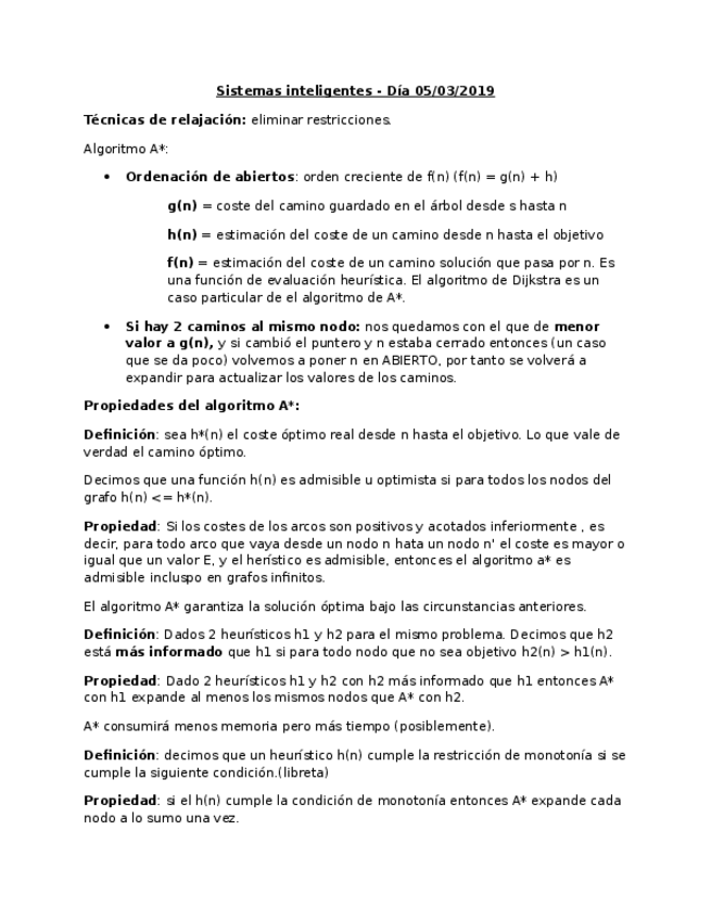 Miniatura del documento Día 05-03-2019 - Sistemas inteligentes - Lorenzo.rtf