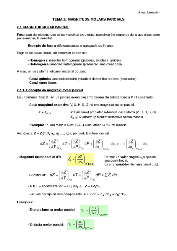 Miniatura del documento Apunts Fisicoquímica (Tema 2).pdf