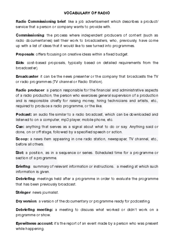 Miniatura del documento Vocabulary of Radio.pdf