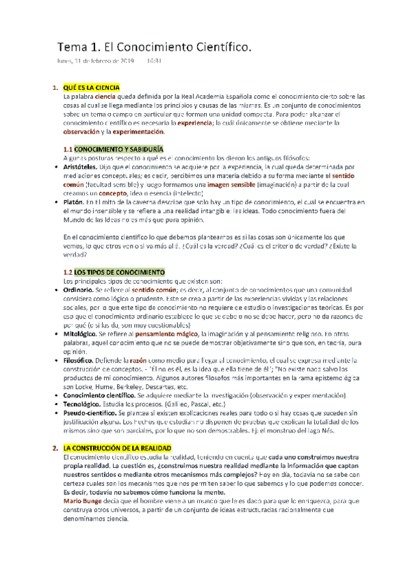 Miniatura del documento MIC Tema 1. El Conocimiento Científico (Wuolah).pdf