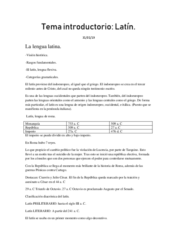 Miniatura del documento Introducción a la lengua latina.pdf