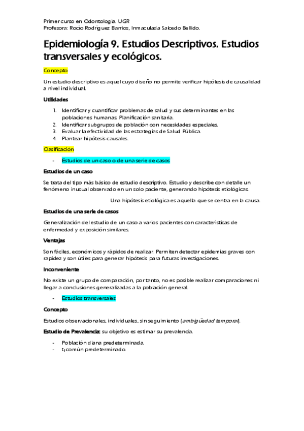 Miniatura del documento Epidemiología 9. Estudios Descriptivos..pdf