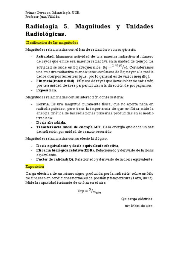 Miniatura del documento Radiología 5. Magnitudes y Unidades Radiológicas..pdf