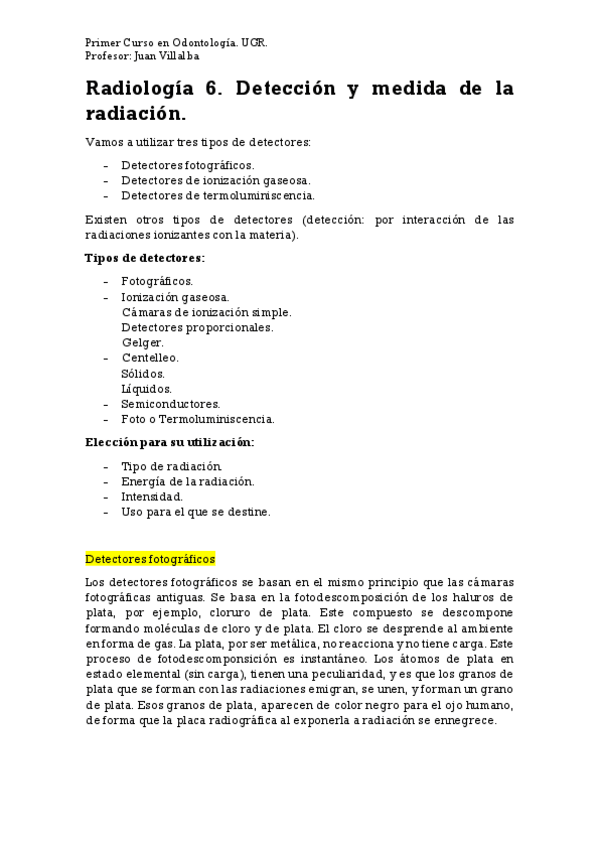 Miniatura del documento Radiología 6. Detección y Medida de la Radiación..pdf