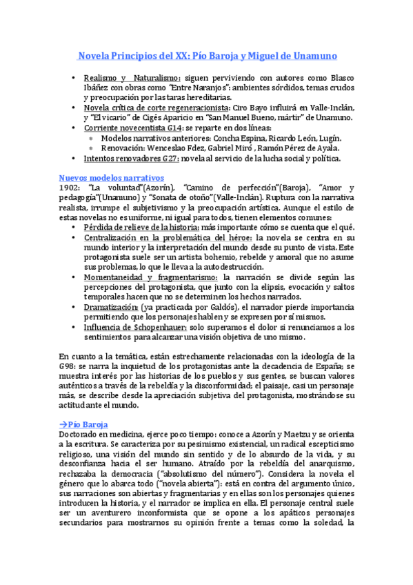 Miniatura del documento 2.Novela comienzos del XX Pío Baroja y Miguel de Unamuno.pdf