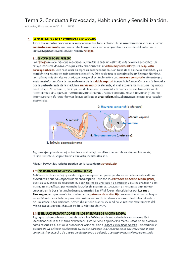 Miniatura del documento APRENDIZAJE Tema 2. Conducta Provocada- Habituación y Sensibilización..pdf