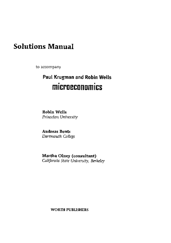 Miniatura del documento MicroeconomÍa KRUGMAN - Solucionario ejercicios (Solutions Manual) (ed 2005)_EN (1).pdf