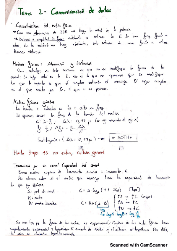 Miniatura del documento Apuntes Tema 2 - Comunicación de datos.pdf