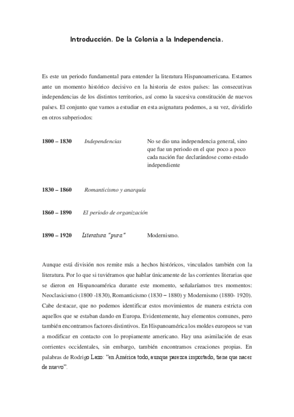Miniatura del documento Introducción. De la Colonia a la Independencia. Los primeros discursos ilustrados José Joaquín Fernández de Lizardi..pdf