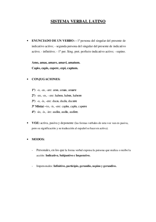 Miniatura del documento SISTEMA VERBAL LATINO (copia). Indicativo activo.pdf