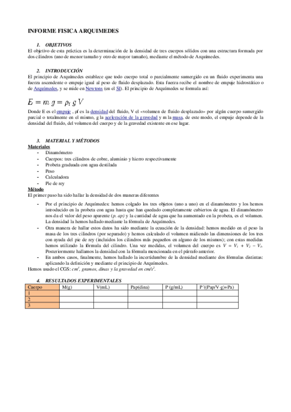 Miniatura del documento informe-arquimedes. Física..odt