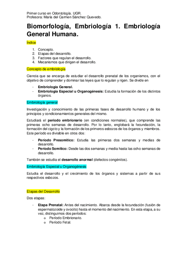 Miniatura del documento Embriología 1. Embriología General Humana..pdf