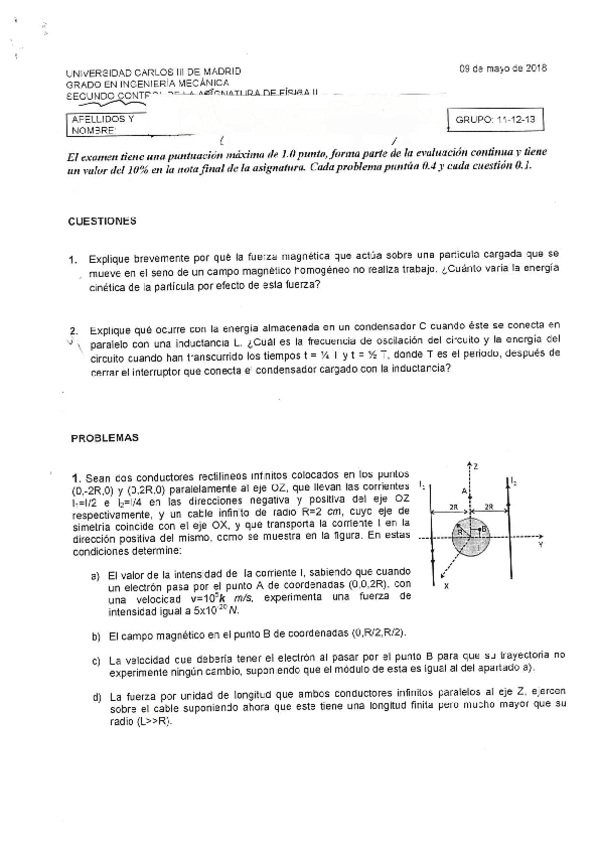 Miniatura del documento Física II 2º examen parcial 2017-18.pdf