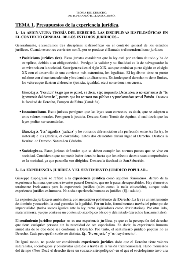 Miniatura del documento Tema 1. Presupuestos de la experiencia jurídica.pdf