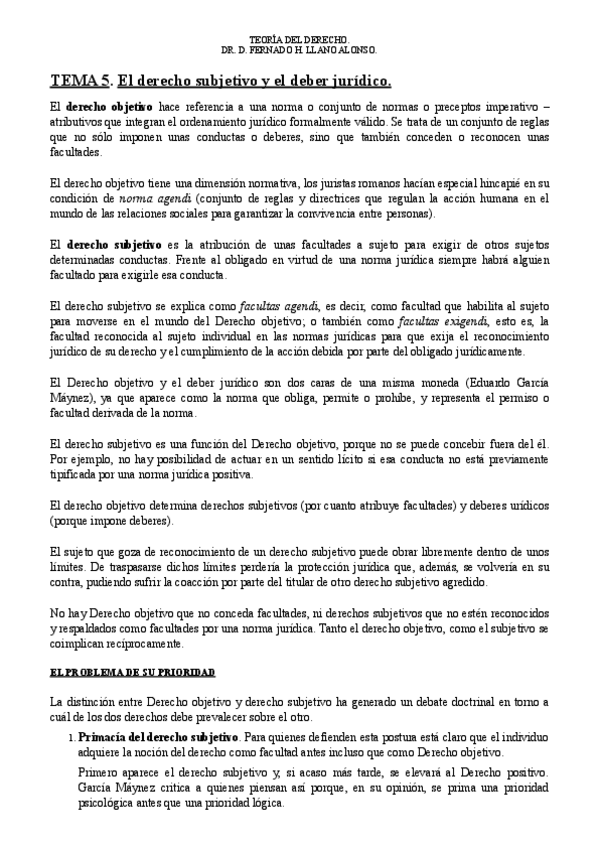 Miniatura del documento Tema 5. El derecho subjetivo y el deber jurídico..pdf