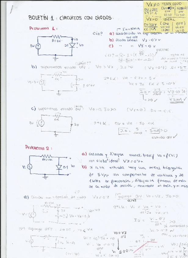Miniatura del documento Boletín resuelto (+ejercicios) DIODOS.pdf