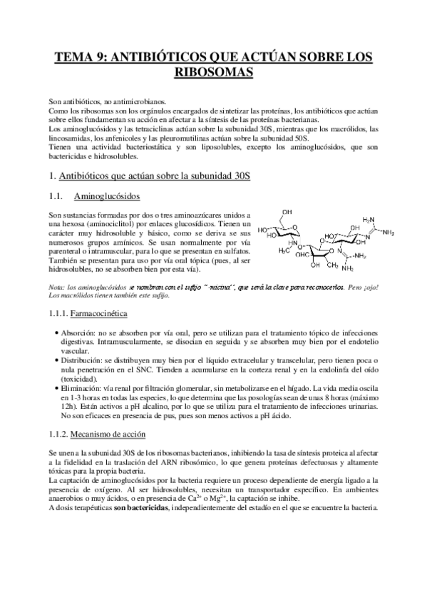 Miniatura del documento Tema 9 - Antibióticos ribosomas.pdf