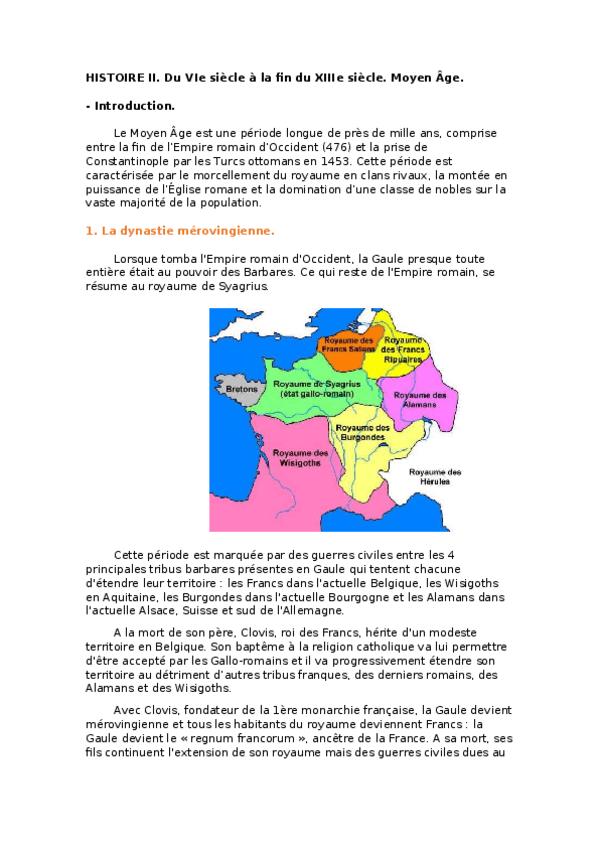Miniatura del documento HISTOIRE II. VIe AU XIIIe SIÈCLE.docx