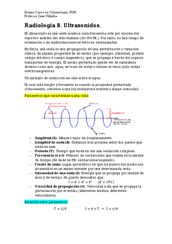 Miniatura del documento Radiología 8. Ultrasonidos..pdf