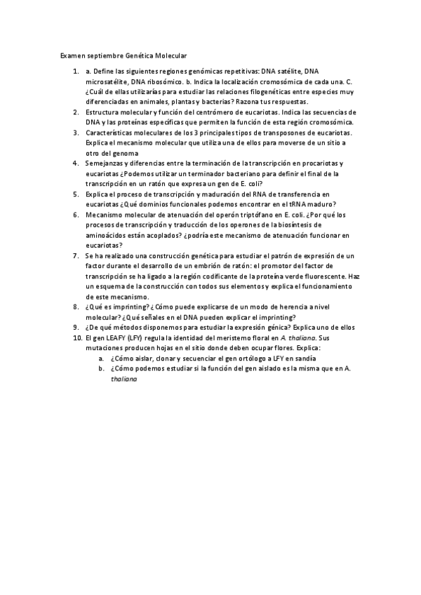 Miniatura del documento Examen septiembre Genética Molecular.pdf