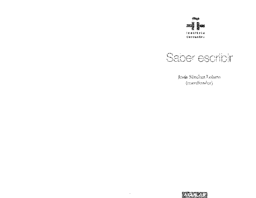 Miniatura del documento Saber escribir (Jesús Sánchez Lobato).pdf