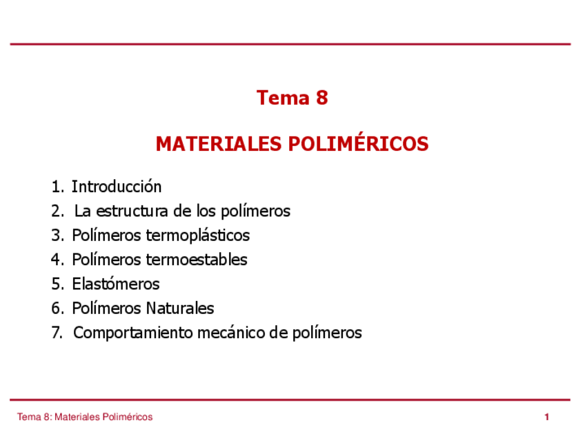Miniatura del documento Tema 9- Materiales Polimericos.pdf