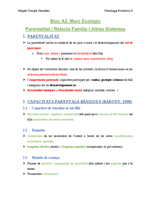 Miniatura del documento Bloc A2. Marc Ecològic (Parentalitat i Relació Família i Altres Sistemes)  .pdf