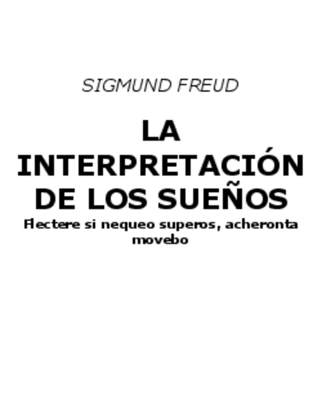 Miniatura del documento SIGMUND FREUD - LA INTERPRETACION DE LOS SUENOS.pdf