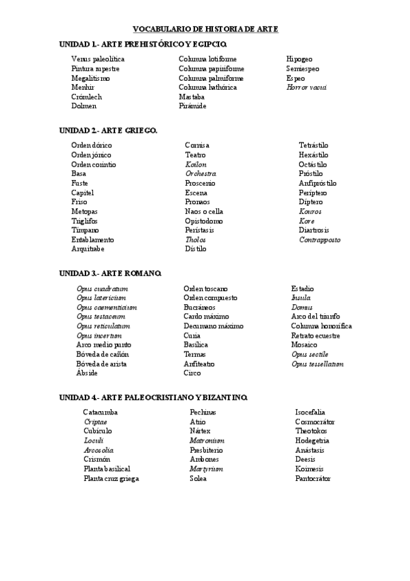 Miniatura del documento VOCABULARIO HISTORIA DE ARTE.pdf
