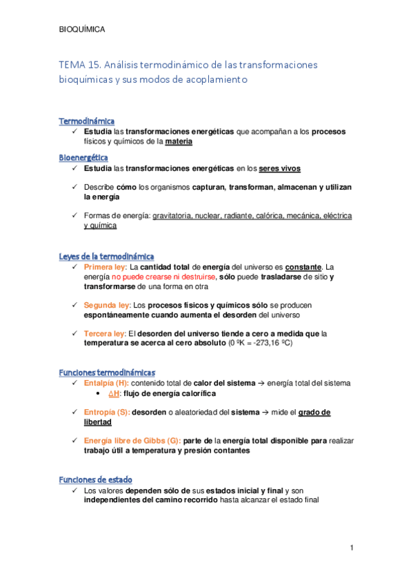 Miniatura del documento TEMA 15. Análisis termodinámico de las transformaciones bioquímicas y sus modos de acoplamiento.pdf