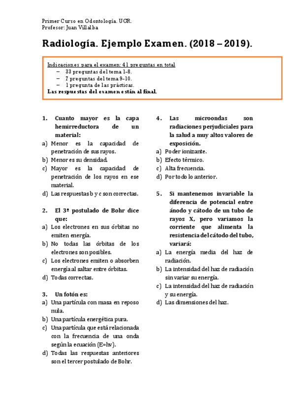 Miniatura del documento Radiología. Ejemplo Examen..pdf