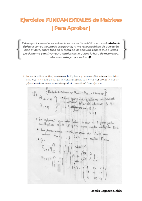 Miniatura del documento Ejercicios FUNDAMENTALES de Matrices.pdf